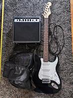 Max Music Gitaar met versterker en tas, Muziek en Instrumenten, Snaarinstrumenten | Gitaren | Elektrisch, Gebruikt, Met versterker