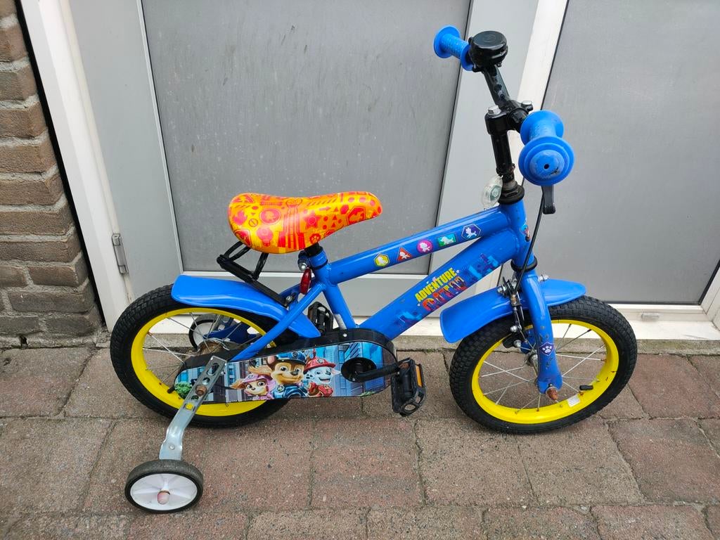 14 inch Paw Patrol Kinderfiets met zijwieltjes, Fietsen en Brommers, Fietsen | Kinderfietsjes, Ophalen, Paw Patrol, Zijwieltjes