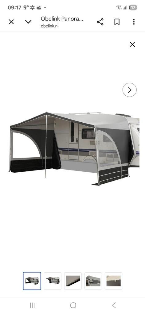 Obelink Panorama luifel voor caravan maat 7, Ophalen of Verzenden, Gebruikt