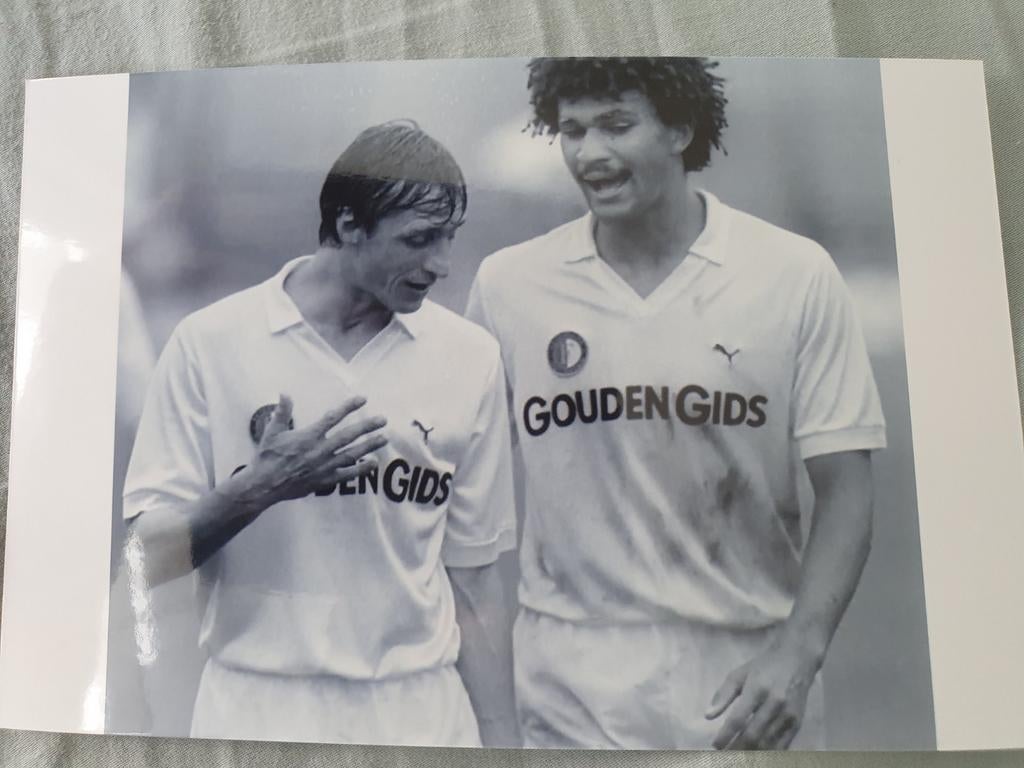Johan Cruijff en Ruud Gullit Feyenoord, Verzenden, Zo goed als nieuw, Overige onderwerpen