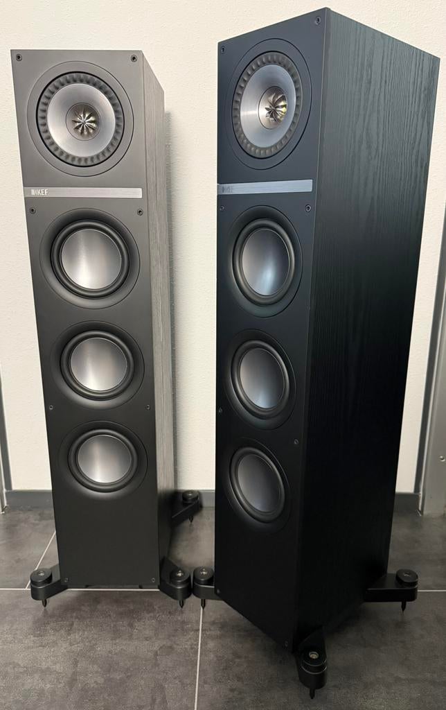 KEF Q500 slanke zuilen speakers “TOP STAAT” (Black Ash), Audio, Tv en Foto, Luidsprekers, Zo goed als nieuw, 120 watt of meer