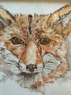 Vos Aquarel, Ophalen of Verzenden