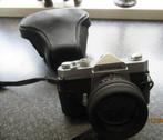 OUDE KONICA AUTOREFLEX T CAMERA MET ORIGINELE HOES, Ophalen of Verzenden, Gebruikt, Spiegelreflex, Konica