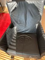 Montis charley fauteuil. Zwart kalfsleder. Nieuwstaat, Huis en Inrichting, Ophalen, 75 tot 100 cm, Zo goed als nieuw, Design fauteuil