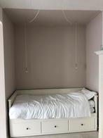 Ikea Uitschuifbaar Bed - 2 Persoons, Huis en Inrichting, Slaapkamer | Bedden, Verstelbaar, 90 cm, Wit, Tweepersoons