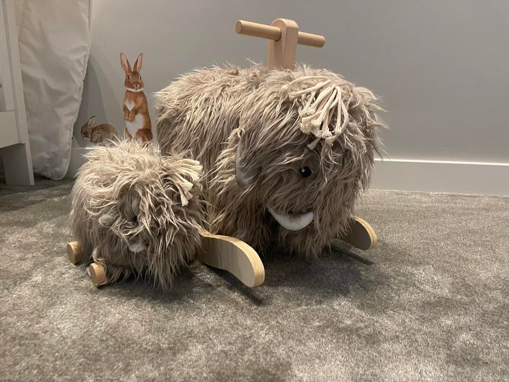 Hobbel speelgoed mammoet en kleine mammoet merk kids concept, Ophalen, Gebruikt