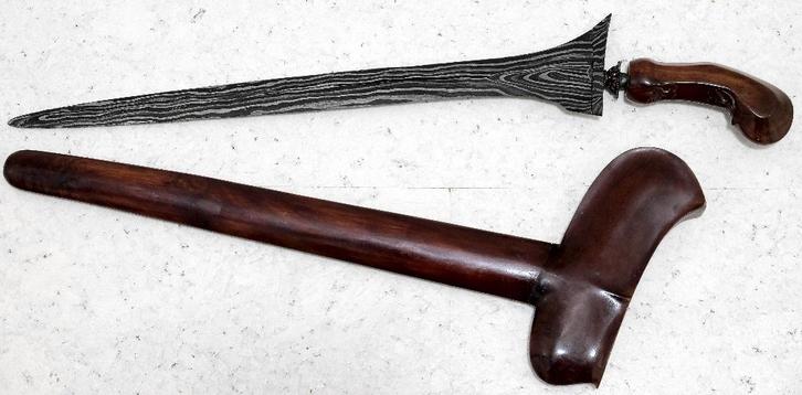 Javaanse Keris Combong, met mystieke spleet in het lemmet, Antiek en Kunst, Kunst | Niet-Westerse kunst, Ophalen