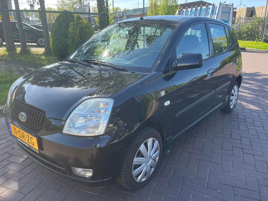 Kia Picanto 1.0 2006 Zwart, Auto's, Voorwielaandrijving, 836 kg, 4 cilinders, 400 kg