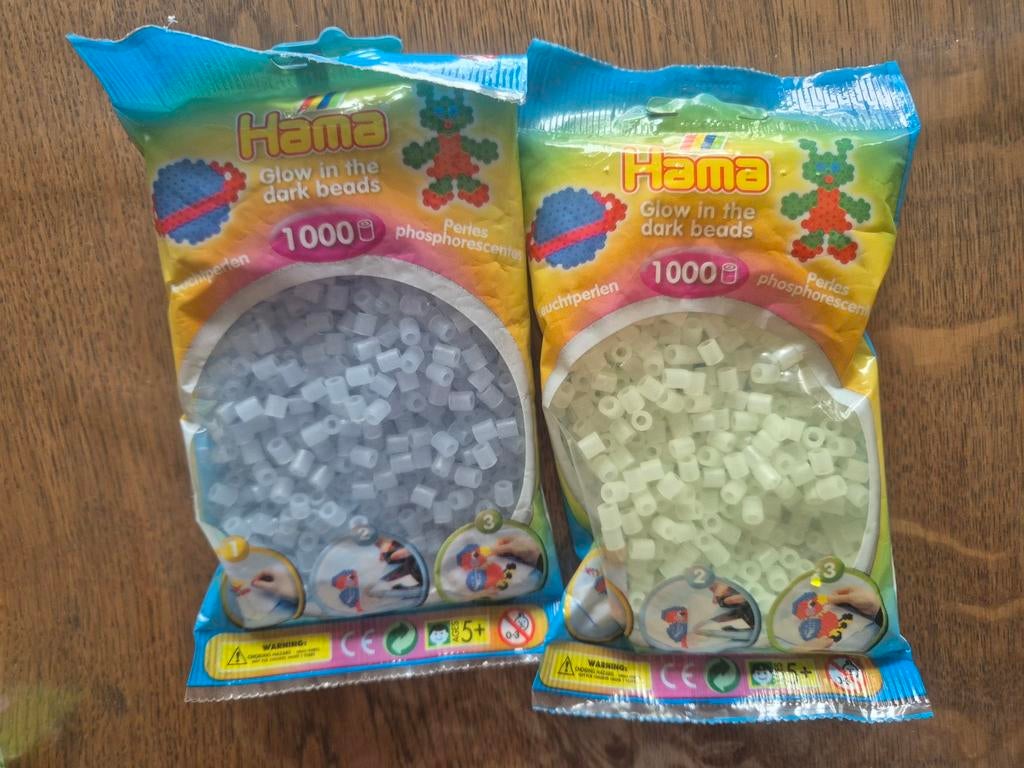 Hama glow in the dark kralen, Ophalen of Verzenden, Nieuw, Knutselen