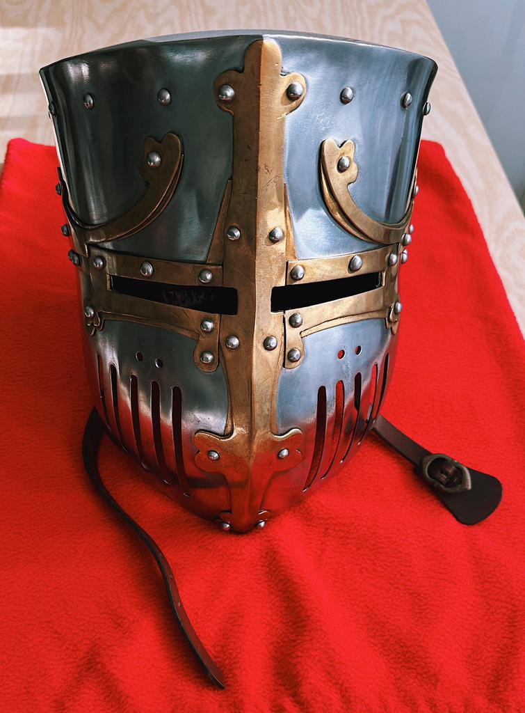 Set van 3 middeleeuwse / gladiator helmen, Ophalen, Zo goed als nieuw