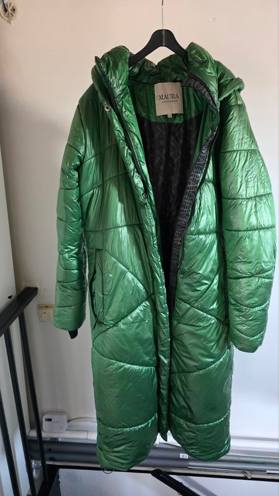 Mooie groene Maura jas., Kleding | Dames, Jassen | Winter, Ophalen, Zo goed als nieuw, Maat 36 (S), Groen