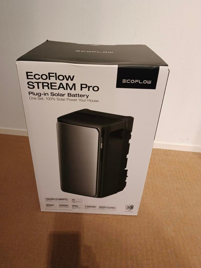 EcoFlow STREAM Pro Plug-in Solar Batterij - Nieuw in doos, Ophalen of Verzenden, Nieuw