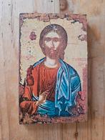 Twee Byzantijnse iconen op houten plaatjes, Antiek en Kunst, Ophalen of Verzenden