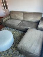 3-zits bank met voetenbank Montèl, Ophalen, Zo goed als nieuw, Stof