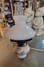 Vintage wandlampje met bloemmotief, Ophalen, Gebruikt, Glas, Vintage, Klassiek, Landelijk