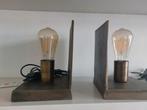Bronzen Boekensteun Lampen met Vilten Onderkant, Ophalen, Nieuw, Vintage, Industrieel, Klassiek