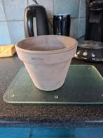 Aardewerken pot ca. 13 cm hoog, Ophalen, Rond, Zo goed als nieuw, Balkon