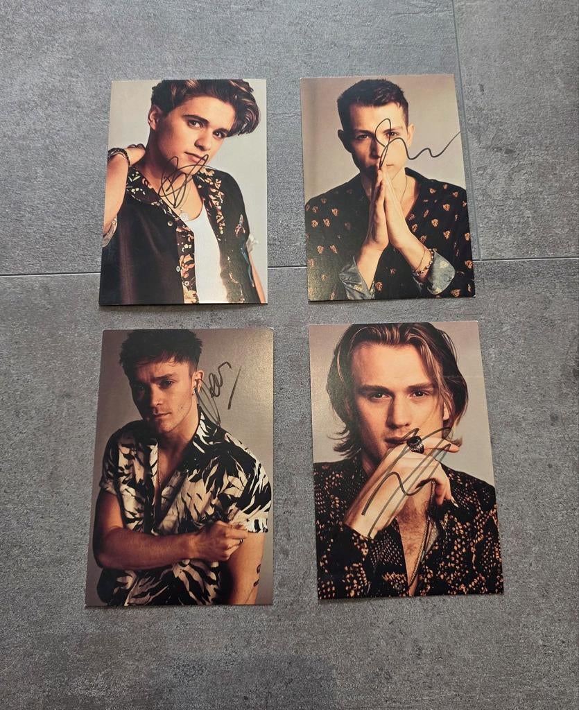 The Vamps foto kaarten gesigneerd handtekening, Ophalen of Verzenden, Gesigneerd