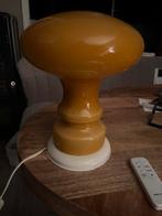 Vintage paddestoel lamp, oranje/wit glas, Ophalen of Verzenden, Gebruikt, Glas, 50 tot 75 cm