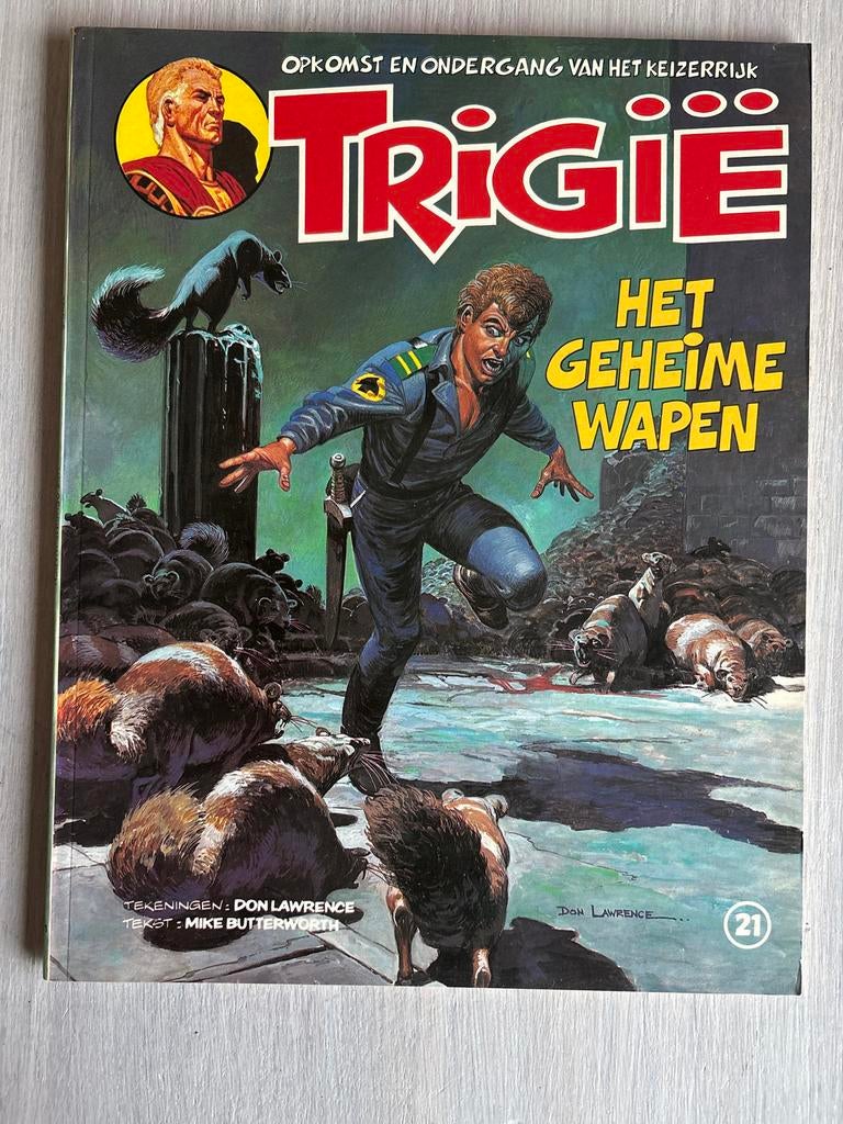 Trigie: Het Geheime Wapen - Stripboek Don Lawrence, Eén stripboek, Ophalen of Verzenden, Gelezen