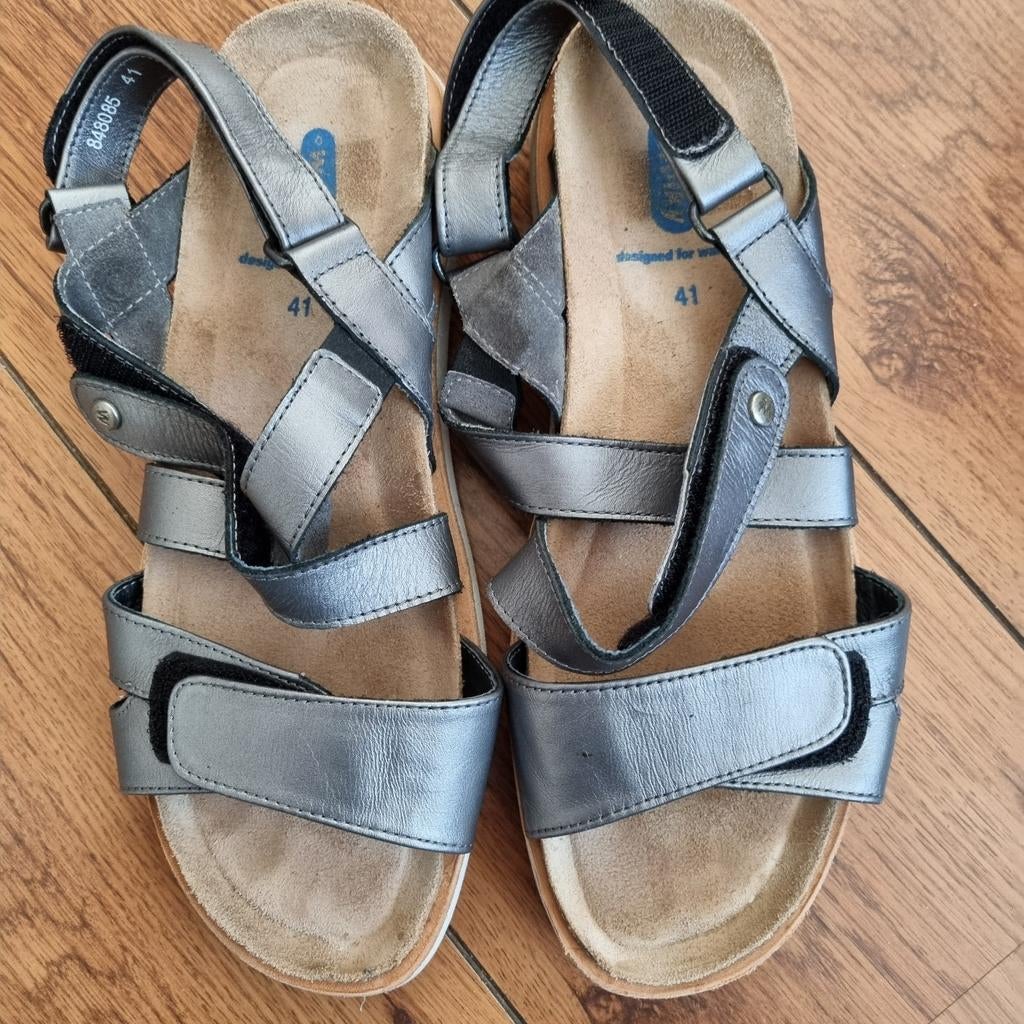 Wolky sandalen mt 41, Kleding | Dames, Schoenen, Wolky, Grijs, Gedragen, Sandalen of Muiltjes