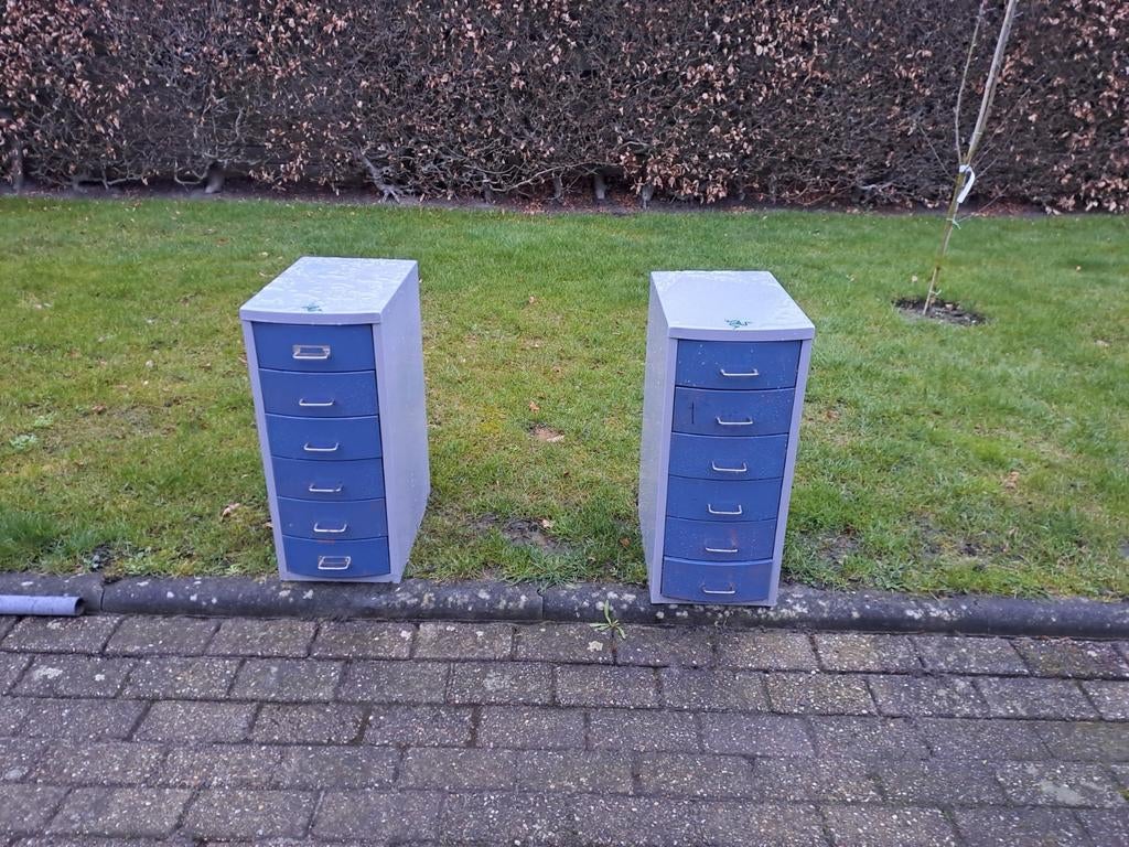 Stalen lade kastjes, Ophalen, Gebruikt