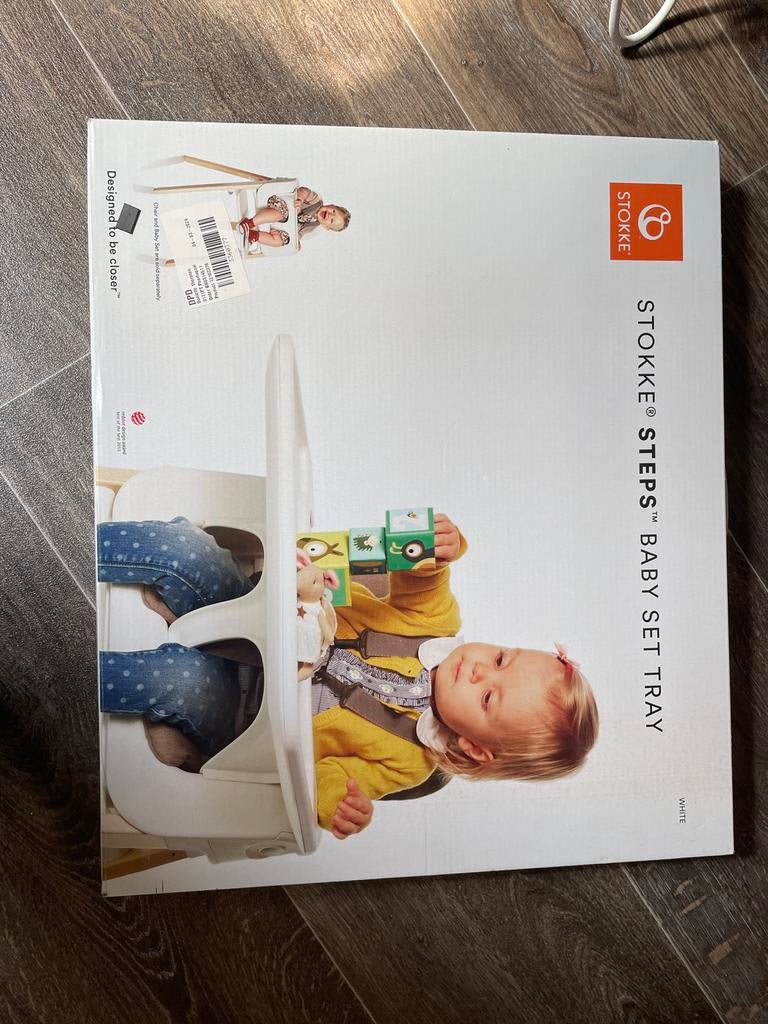 Stokke Steps Baby Set Tray - Wit (Nieuw in doos), Kinderen en Baby's, Kinderstoelen, Ophalen, Nieuw, Overige typen, Afneembaar eetblad