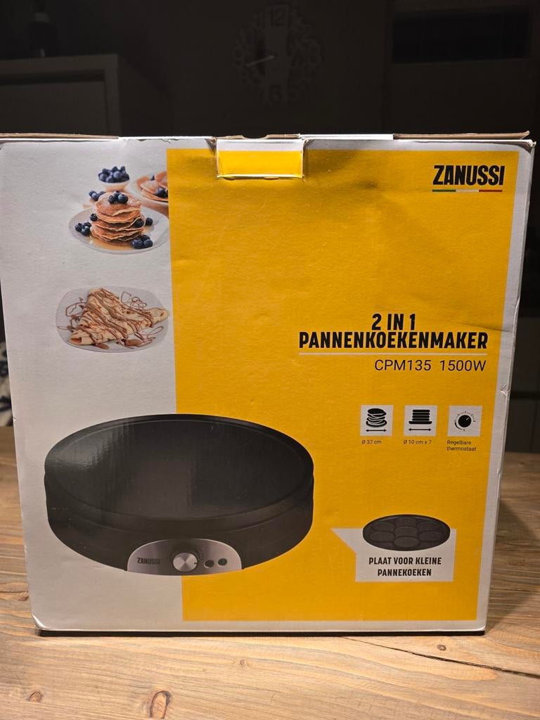 Zanussi 2-in-1 Pannenkoekenmaker CPM135 1500W - Nieuw, Ophalen of Verzenden