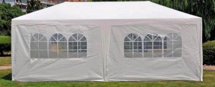 Nieuwe Witte Partytent 3x6m met Zijkanten - Ongeopend!, Tuin en Terras, Partytenten, Nieuw, Partytent, 5 tot 8 meter, Minder dan 4 meter