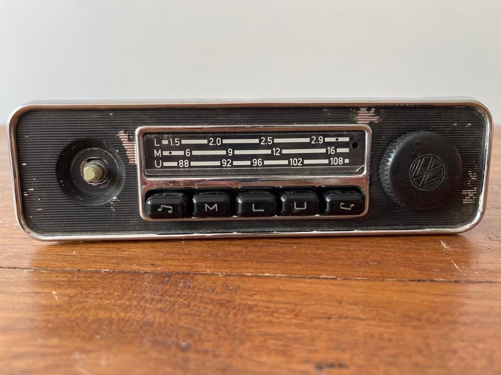 Originele Grundig VW Kever Radio – Met FM (UKW), Audio, Tv en Foto, Ophalen, Gebruikt, Radio