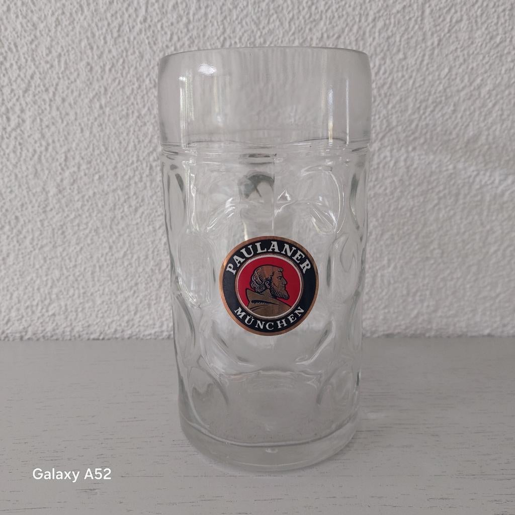 Paulaner München bierpul 1 liter, Ophalen of Verzenden, Nieuw, Pul(len), Overige merken