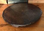 Oud sleets chapati bord origineel bajot plank diameter 34 cm, Ophalen of Verzenden