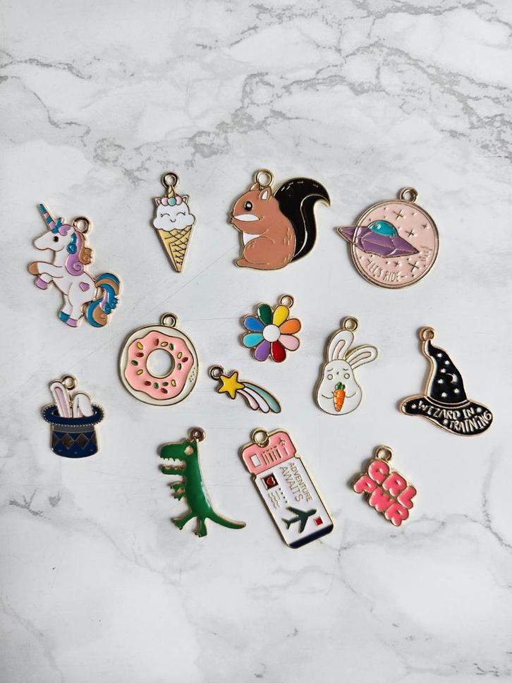 Emaille bedels en kwastjes voor sieraden, Hobby en Vrije tijd, Kralen en Sieraden maken, Nieuw, Kraal, Ophalen of Verzenden