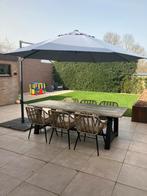 Grote Intratuin zweefparasol met stevige voet - goede staat, Ophalen, Gebruikt, Zweefparasol, Verstelbaar