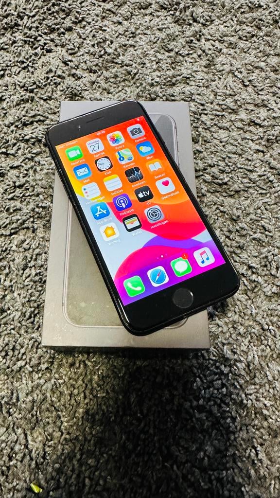 Iphone 7 Jet Black 100% Battery, Zwart, 32 GB, Ophalen of Verzenden, Zo goed als nieuw