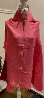 100% Originele - GUCCI - Roze shawl sjaal, Kleding | Dames, Mutsen, Sjaals en Handschoenen, Ophalen of Verzenden, Nieuw, Maat 46/48 (XL) of groter