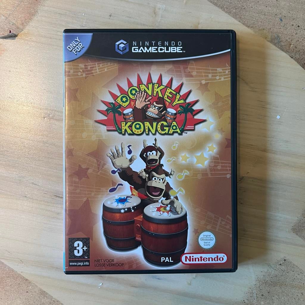 Donkey Konga - GameCube, Spelcomputers en Games, Games | Nintendo GameCube, Muziek, Gebruikt, Eén computer, Ophalen of Verzenden