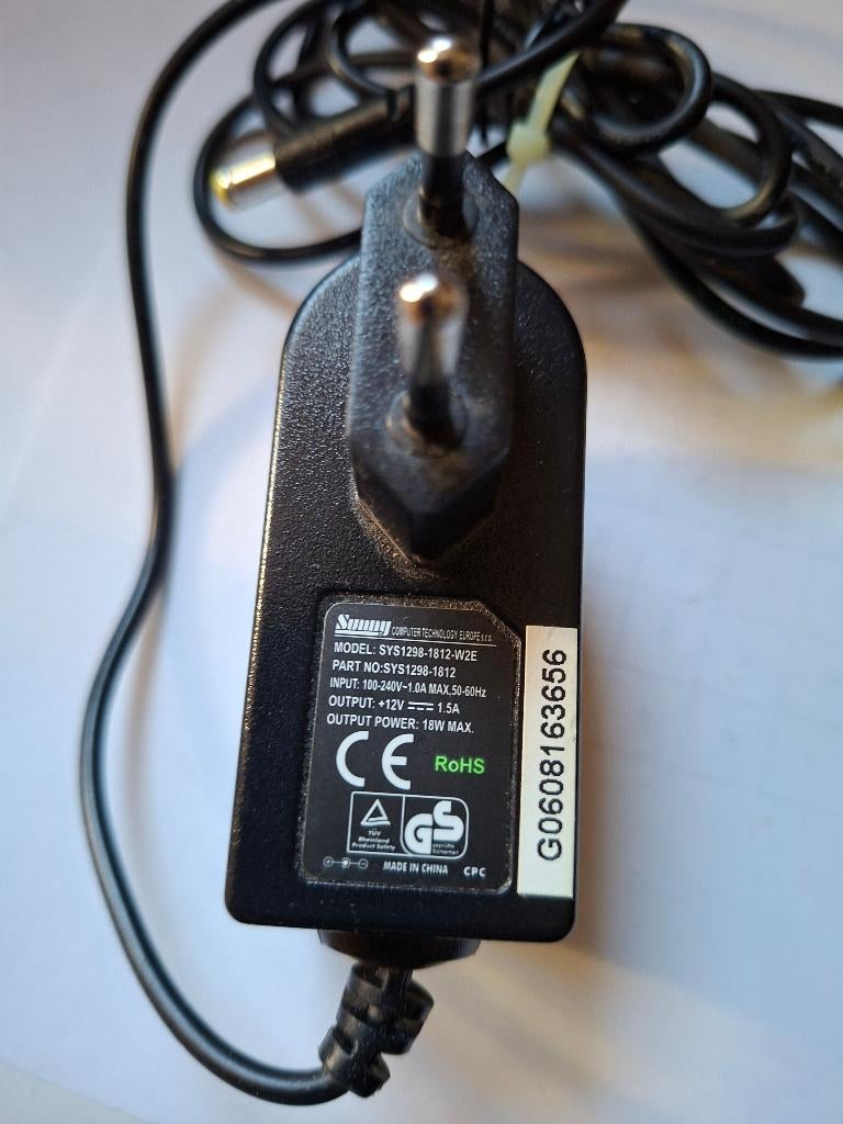 Sunny sys1298-1812-w2e netadapter/voeding, Ophalen of Verzenden, Gebruikt