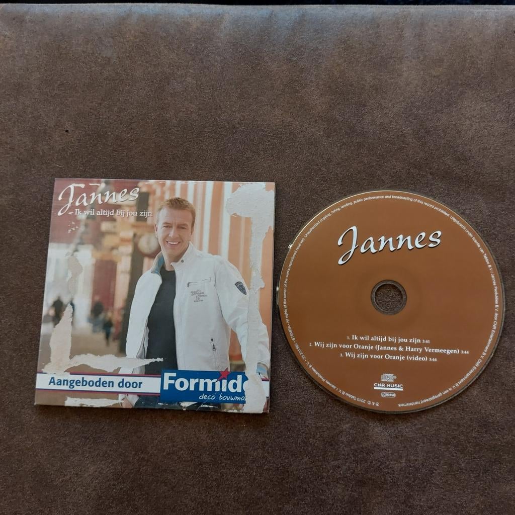 Jannes - Ik wil altijd bij jou zijn - Single CD, 1 single, Ophalen of Verzenden, Gebruikt, Nederlandstalig