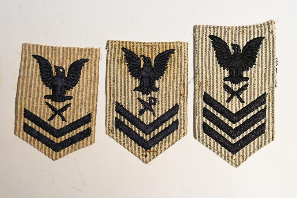 US navy wave rates marine embleem amerika wo2, Ophalen of Verzenden, Marine, Amerika, Embleem of Badge