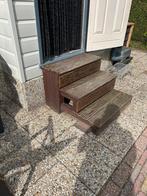 Opstapje caravan, Ophalen, Gebruikt