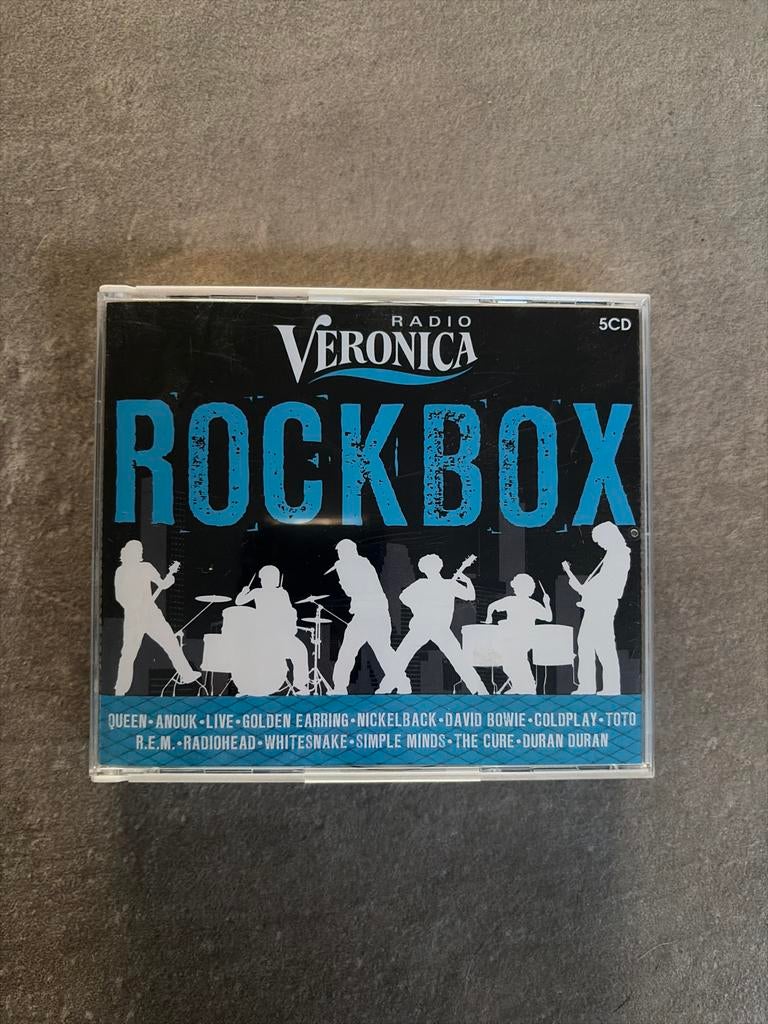 Radio Veronica Rockbox 5CD - Jewel case beschadigd, Ophalen of Verzenden, Gebruikt, Poprock