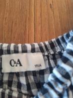 Meisjes jurk zwart/wit met korte mouwen maat 140, Kinderen en Baby's, Kinderkleding | Maat 140, Ophalen, C&A, Meisje, Zo goed als nieuw