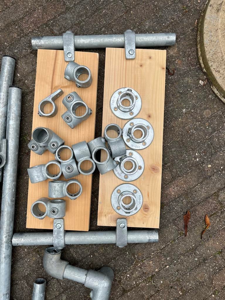 Steigerbuis (34mm) met diverse koppelingen en eindstukken, Ophalen, Gebruikt, 250 mm of meer, Overige typen