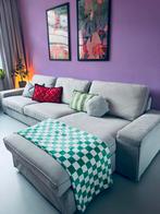 Super mooie lichtgrijze 3-zits bank met chaise longue!, Ophalen, Gebruikt, Hoekbank, Scandinavisch