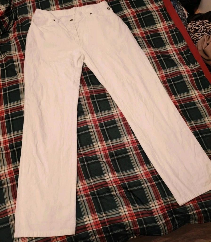 Vintage Lacoste Jeans Witte Straight Leg Maat 42, Kleding | Dames, Spijkerbroeken en Jeans, Lacoste, Ophalen of Verzenden, Zo goed als nieuw