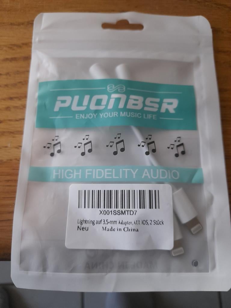 Lightning naar 3.5mm audio adapter, 2 stuks, Ophalen of Verzenden