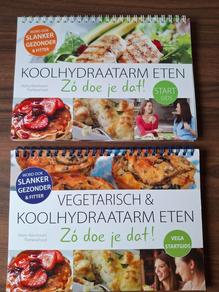 2 nieuwe boeken: Koolhydraatarm eten zo doe je dat!, Gezond koken, Nieuw, Ophalen of Verzenden, Hoofdgerechten