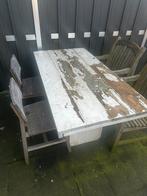 Tuintafel steigerhout gratis ophalen, Ophalen, Gebruikt, Rechthoekig, Hout