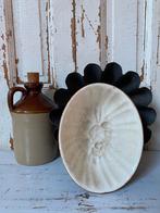 Antieke puddingvorm creme/bruin, Antiek en Kunst, Ophalen of Verzenden